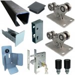 Sada pro manuální posuvnou samonosnou bránu do šíře 4,5m - 350kg - C60Fe – Zboží Mobilmania