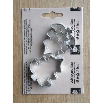 Výroba vykrajovátek a dortových forem Jakub Felcman Sada 2 ks stromečků - střed (5 x 4,5 cm) – Hledejceny.cz