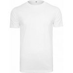 Build Your Brand Prodloužené pánské tričko z měkčené organické bavlny bílá