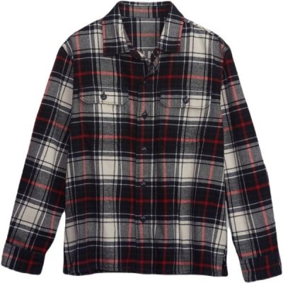 GAP LS Flannel chlapecká košile černá – Zboží Dáma
