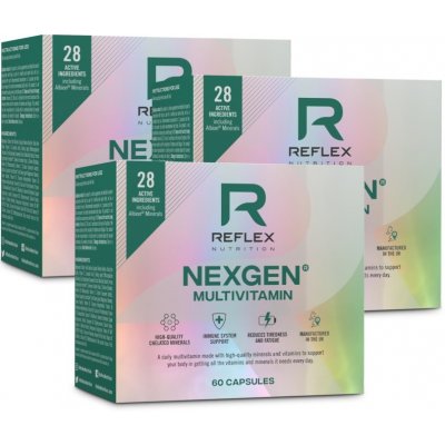 Reflex Nutrition Nexgen Multivitamin kapsle s multivitamínovým komplexem 3 x 60 ks