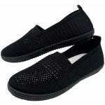 Fashion dámské nadměrné baleríny černé – Zboží Mobilmania