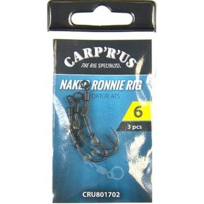Carp ´R´ Us Ready Naked Ronnie rig Predator 6 3 ks – Zboží Dáma