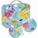 JANOD Kulaté v kufříku Zeměkoule 208 dílků – Sleviste.cz