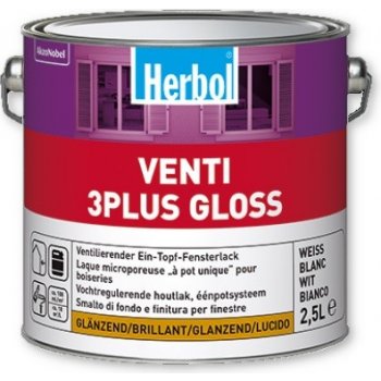 Herbol Venti 3 plus Gloss 2,5 l bílá