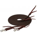 WEAVER Westernové otěže dělené EcoLuxe™ Bamboo Gear™ Hnědá – Zboží Dáma