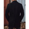 Pánský kabát Pánský jednořadý kabát Sally cx0380z černá