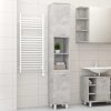 Koupelnový nábytek Nábytek XL Koupelnová skříňka betonově šedá 30x30x179 cm kompozitní dřevo