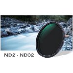 K&F Concept Fader ND 2-32x NANO 62 mm – Zboží Mobilmania