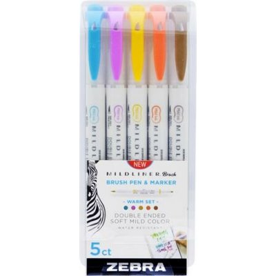 Zebra Mildliner Warm 5 barev 79305 – Hledejceny.cz