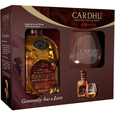 Cardhu 12y 40% 0,7 l (dárkové balení 1 sklenice) – Zbozi.Blesk.cz