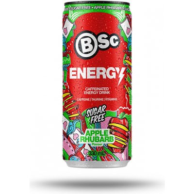 BSC Nutrition Energy drink Jablko Rebarbora 330 ml – Sleviste.cz