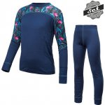 Sensor Merino Impress dětský set deep blue/floral – Hledejceny.cz