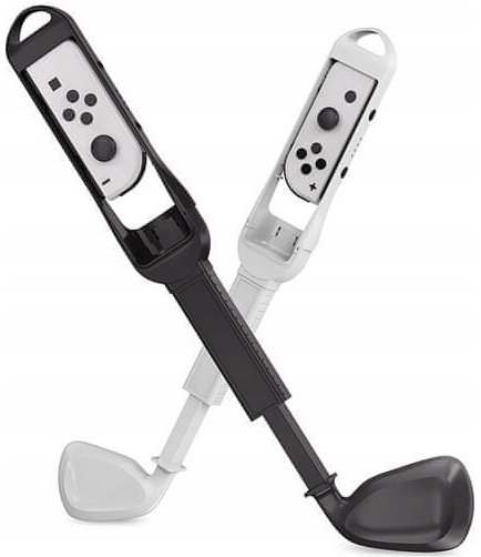 MariGames 2 černé a bílé golfové hole Joy-Con Nintendo Switch OLED / DSS-143