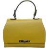 Kabelka Vera Pelle dámská kožená kufříková kabelka žlutá