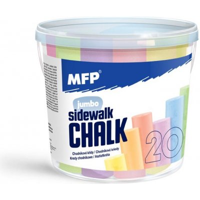 MFP Paper s.r.o. křídy M chodníkové kulaté 20 ks mixks kyblík 6320136 – Zboží Mobilmania