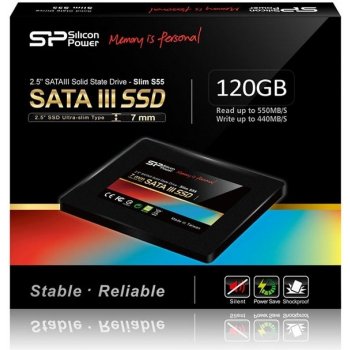 Silicon Power S55 120GB, 2,5", SATAIII, SP120GBSS3S55S25 od 367 Kč -  Heureka.cz