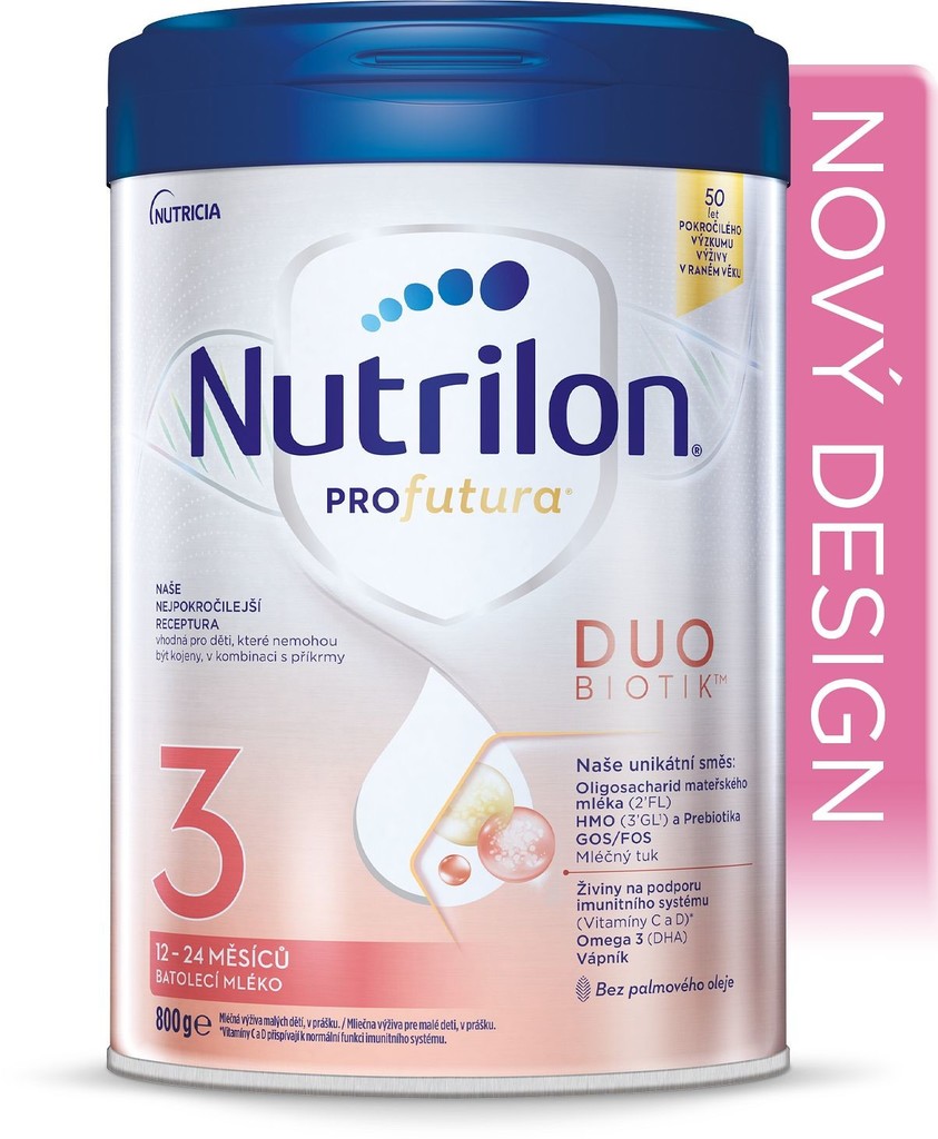 Nutrilon 3 Profutura DUOBIOTIK 800 g od 523 Kč - Heureka.cz