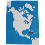 Montessori kontrolní mapa Severní Amerika Nová bez popisků – Zbozi.Blesk.cz
