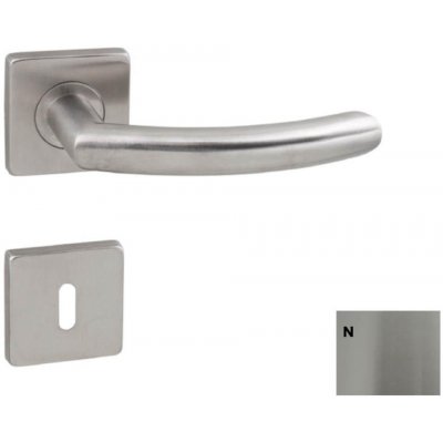 MP kování Nero-HR BB klika/klika broušená nerez – Sleviste.cz