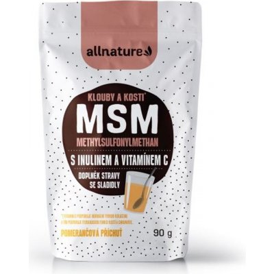 Allnature MSM s inulinem a vitamínem C příchut pomeranč 90 g – Hledejceny.cz