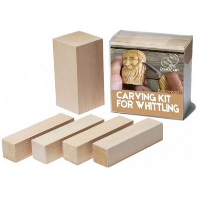 BeaverCraft polotovary Wood Carving Blocks Set 5pcs of Basswood lípa – Zboží Mobilmania