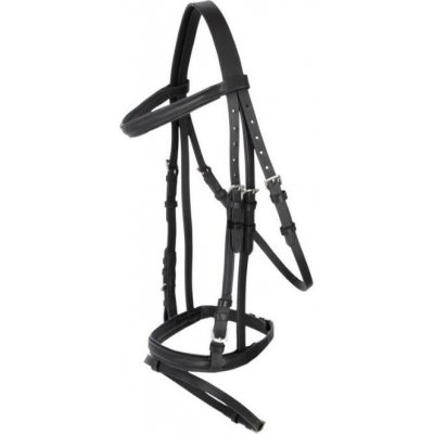 Uzdečka COVALLIERO Standard s anglickým nánosníkem černá – Zboží Mobilmania