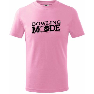 Bowling mode Tričko dětské bavlněné Růžová – Zboží Mobilmania