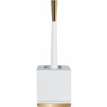 Spirella WC štětka ROMA s bílou porcelánovou nádobou zlatý podstavec 10 17979 – Hledejceny.cz