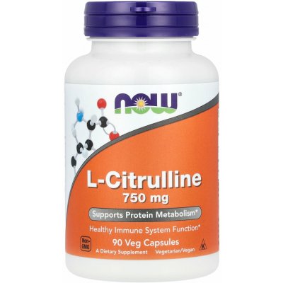 Now Foods L-Citrulin 750 mg 90 rostlinných kapslí – Hledejceny.cz