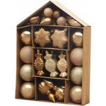 MagicHome Gule Vianoce, sada, 32 ks, bronzové, mix, na vianočný stromček – Hledejceny.cz