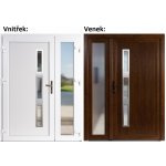 Soft Venus Inox Sklo Nisip Zlatý dub/bílá 200 cm – Hledejceny.cz