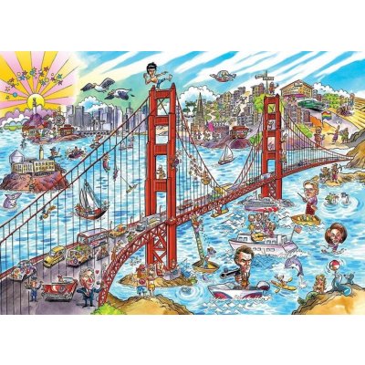 Cobble Hill DoodleTown: San Francisco 1000 dílků – Zbozi.Blesk.cz