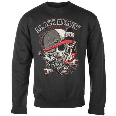 mikina bez kapuce BLACK HEART COMMANDER černá – Hledejceny.cz