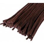 Plyšový drátek 50cm/10ks hnědý – Zboží Dáma