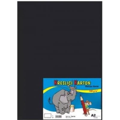 Barevná čtvrtka 10ks A2 180 g/m2 černá – Zboží Dáma