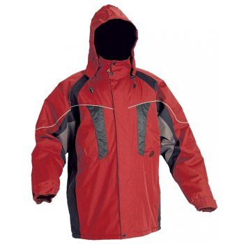 Cerva NYALA Zimní pracovní nepromokavá bunda s kapucí červená