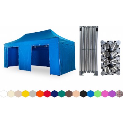TENTino BIG HEXAGON 3x6 m 12A SVĚTLE MODRÁ 4 nohy – Hledejceny.cz