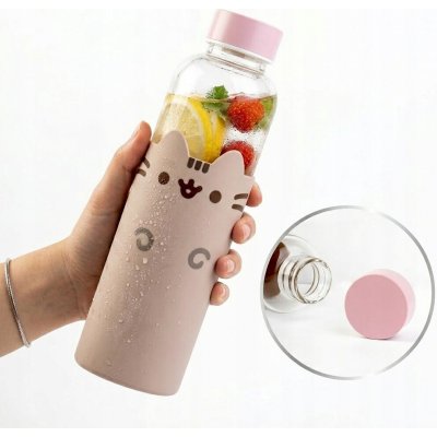 Skleněná lahvička Pusheen 500 ml pro děti – Hledejceny.cz