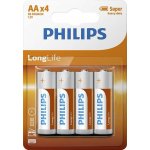Philips LongLife AA 4ks R6L4B/10 – Zboží Živě