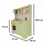 KIK KX4625 Dřevěná kuchyňka MDF Mint pro děti – Sleviste.cz