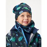 unuo Dětská čepice fleecová Basic Navy Dino – Zboží Dáma