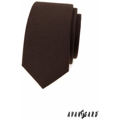 Avantgard kravata Slim Lux hnědá 571 9855