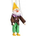 Mašek umělecká výroba Loutka dřevěná Trpaslík 2 20 cm – Zboží Dáma