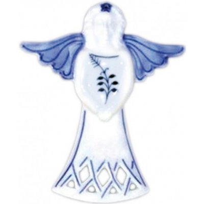Cibulák Dubí Vánoční ozdoba anděl cibulový porcelán 10606 – Zboží Mobilmania