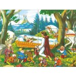 Dino dřevěné obrázkové kostky kubusy Sněhurka 12 kostek – Hledejceny.cz