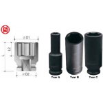 CROMWELL Hlavice metrická 3/4'' rázová, prodloužená, 6-hranná, CROMWELL 27 mm – Zboží Mobilmania
