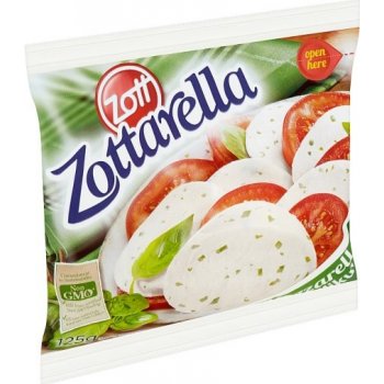 Zott Zottarella Mozzarella s bazalkou 125g
