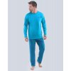 Pánské pyžamo Gina 79089 pánské pyžamo dlouhé sv.modrá atlantic