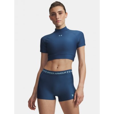 Under Armour HeatGear Crop Mock LS GRN Zelená – Sleviste.cz